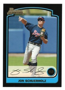 2003 BOWMAN JON SCHUERHOLZ ROOKIE CARD #302  **NM-MT** ATLANTA BRAVES