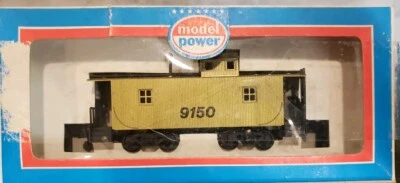 HO Scale, Model Power,  WOOD CABOOSE, 9150 TRANSFER GOLD, in Original Packaging - Image 1 of 4