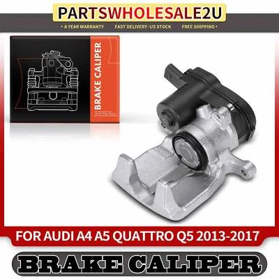 Rear Left Brake Caliper w/ Parking Actuator for Audi A4 A5 2013-2016 allroad Q5 - Image 1 of 4
