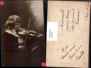 337497,Bub Junge spielt Geige Musik Henri Mannes - Picture 1 of 1