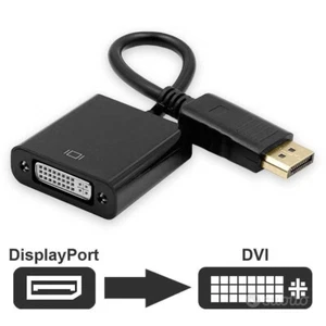 Adattatore Cavo da DisplayPort a VGA/DVI FullHD 1080p - Imagen 1 de 7