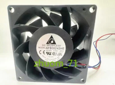 1PC Delta 8038 AFB0824SHE DC24V 0.50A 8CM cooling fan - Image 1 of 3
