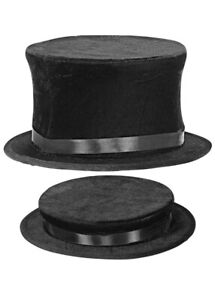 Adult Magician Victorian Collapsible Fancy Dress Historical Cosplay Top Hat