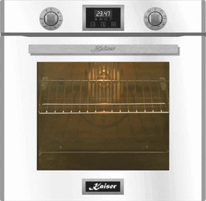  Einbaubackofen 60 cm Kaiser EH6326 Weiß 79L  Drehspieß Grill Pizzafunktion  - Bild 1 von 6