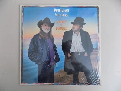 MERLE HAGGARD & WILLIE NELSON - seashores of old mexico Mint VINYL LP ALBUM EPIC - Image 1 of 2