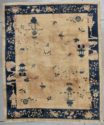 Antigua alfombra oriental china de Pekín 8’0” X 9’8” #8045 Foto 1 de 4