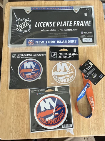 New York Islanders Lot Sticker,Magnet,License plate frame,Key Strap,Auto Emblem Cover