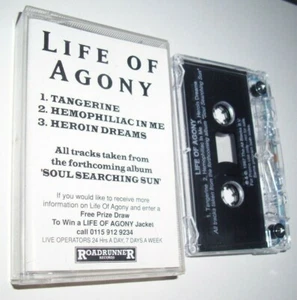 LIFE OF AGONY ALBUM SAMPLER ROADRUNNER CASSETTE TAPE - Picture 1 of 1