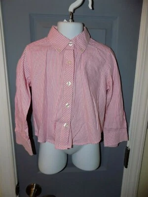 Camisa de manga comprida listrada rosa HARTSTRINGS tamanho 4 feminina em excelente estado usado - Imagem 1 de 3