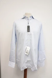 Olympus men's shirt long sleeve body fit blue size 42 New - Picture 1 of 3