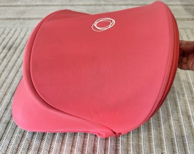 BUGABOO G3 CAMELEON STROLLER HOOD CANOPY SUNSHADE PARASOL  CORAL PINK FABRIC - Image 1 of 4