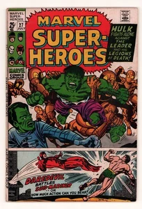 Marvel Super Heroes #27 HULK X-MEN WALLY WOOD JACK KIRBY Marvel 1970 VG/FN - Picture 1 of 5