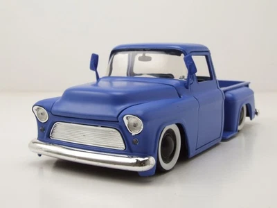 Chevrolet Stepside Pick Up 1955 Blu Modellino 1:24 Jada Toys - Immagine 1 di 4