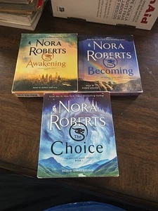 Lot Of 3 Nora Roberts Audio Books Awakening Becoming Choice - Picture 1 of 3