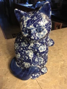 Blaue Katze Figur - Bild 1 von 2
