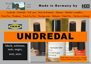 Lackstift für IKEA UNDREDAL schwarz - Imagen 1 de 2