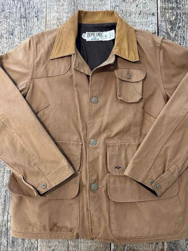 Bone-dry Red Head Giacca Jacket Hunting Tg 42 Made USA Cotone Canvas 70’s - Imagen 1 de 4