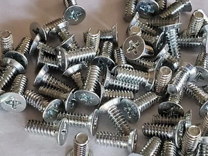 200 piezas 6-32 X 3/8" TORNILLO CABEZA PLANA 82-grados PHILLIPS ACERO ZINC - Imagen 1 de 3