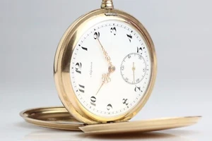 Alpina Antike Full Hunter Gold Filled Taschenuhr - Bild 1 von 22