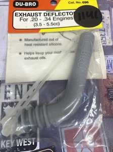 DuBro DUB696: Exhaust Deflector {•20 to .34 Engines}NewInPack USA Shipped - Picture 1 of 5
