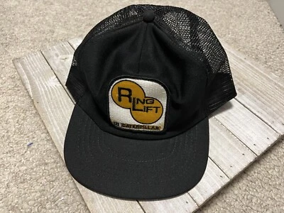 Винтажная сетчатая кепка Caterpillar с кольцом для подъема грузовиков OSFA - Изображение 1 из 4