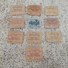 Lot Of 10 Vintage Levis Scrap Repair Craft Jean Leather Patches Usa 501 505 517