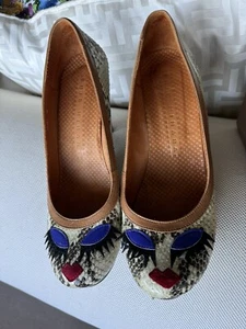 chie mihara 39 Snakeskin Nabila Ivory - Picture 1 of 11