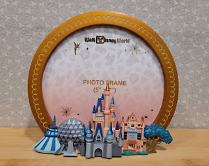 2024 Walt Disney World Park Icons Magic Kingdom Epcot Picture Photo Frame 5x7"