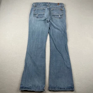 Vintage Bongo Jeans Womens 13 Hipster Flare Y2K Grunge Studded Punk Goth 31x30 - Picture 1 of 17