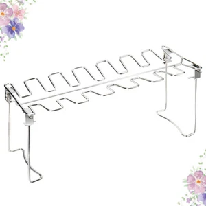 Wing Grilling Rack Rib Stainless Steel Portable BBQ Folding Barbecue - Picture 1 of 12