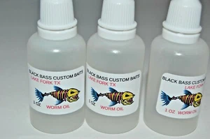 NEW 1 OZ WORM OIL UNSCENTED Lubrication Soft Plastic FOR WORMS CRAWS Fishing - Picture 1 of 1