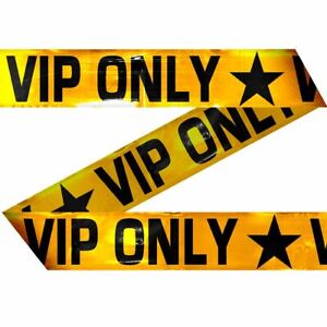 VIP ONLY BARRIER TAPE HOLLYWOOD STARS RED CARPET PARTY DECORATION