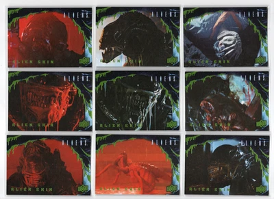 Aliens Movie 2018 Upper Deck Complete 21 Card Chase Set Alien Skin AS1 to AS21 - Image 1 of 3