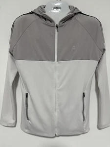 John Leopard Men’s Zip-up Hoodie Jacket Gray White Athletic Sweatshirt Hoodie - Picture 1 of 7