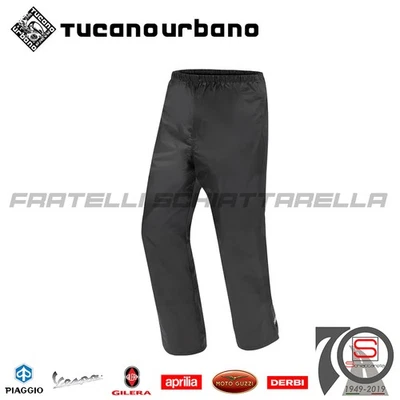 Pantalone Antipioggia Impermeabile Tucano Urbano Panta Diluvio Start Nero 001... - Immagine 1 di 4