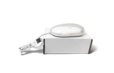 Apple Pro Mouse M5769 USB Wired Optical Mouse White Clear Vintage G3 G4 - Image 1 of 4