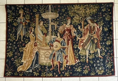 Tapisserie Aubusson En Laine Et Lin Imprimée À La Main  Aubusson 120x180 Cm - Photo 1/4