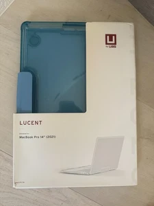 **NOWE** UAG Lucent Series Macbook Pro 14" (2021-2024) Etui - Cerulean Clear Blue - Zdjęcie 1 z 15