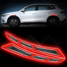 2x Car Wheel Eyebrows Reflective Sticker Fender Strip Decal Tape Warning Safety