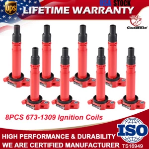 8PCS Ignition Coils for TOYOTA SEQUOIA 2008 09-2019 5.7L V8 and 4.6L V8 673-1309 - Picture 1 of 20