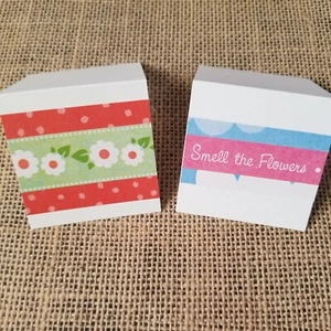 Set of 24 Spring Easter Flowers 2x2 Mini Note Cards - Picture 1 of 4