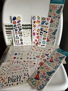 Scrapbook Stickers Lot Of  12 Total Sheets Include Sandy Lion/Viv Eisner, FMI - Picture 1 of 15