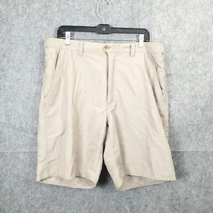 Vintage Weekender Chino Shorts Khaki Tan Mens 38 High Waist Hiking Pockets Golf - Picture 1 of 17