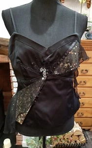 ladies Next black bustier  size 14 new - Bild 1 von 8