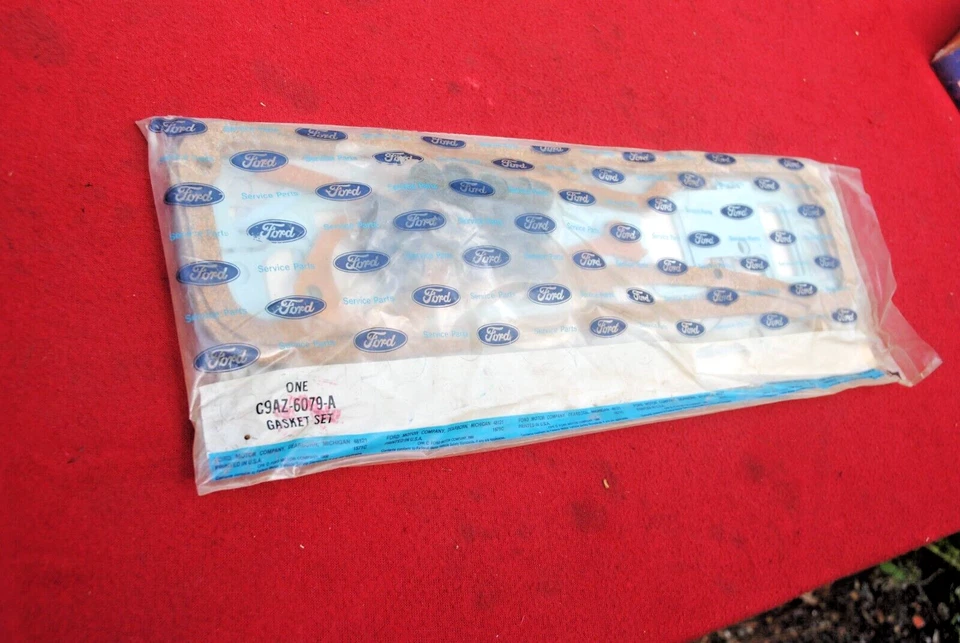 69 70 MUSTANG SHELBY NOS FORD 428 COBRA JET VÁLVULA JUEGO DE JUNTAS DE MOLIENDA C9AZ 6079 A Foto 1 de 2