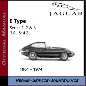 Jaguar E Type Series 1, 2 & 3 Workshop Service Manual 1961 - 1974 3.8L & 4.2 CD - Picture 1 of 7