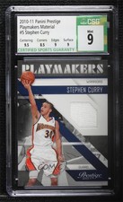 2010-11 Prestige Playmakers Materials /249 Stephen Curry #5 CSG 9 Mint