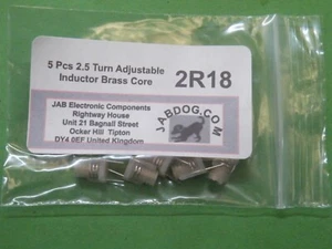 5 Pcs Smaller than S18 2.5 Turns Brass  Core adjustable inductor 3g 2R18 - Picture 1 of 5