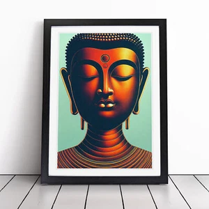 Enigmatic Buddha Wall Art Print Framed Canvas Picture Poster Decor Living Room - Picture 1 of 8