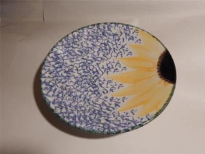 Poole Keramik Sonnenblume Fußschale. ca. 10,75" 27cm Durchmesser - Bild 1 von 1